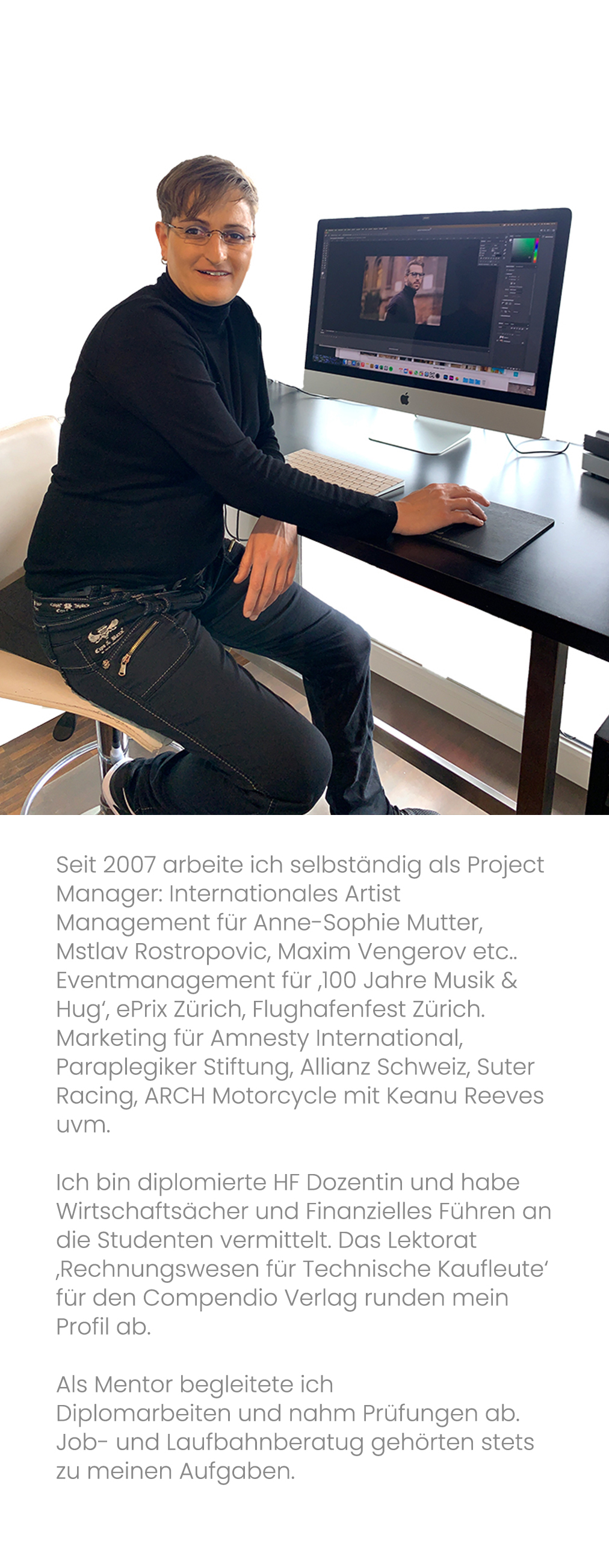 Mirjam Niggli am Arbeitsplatz Wetzikon